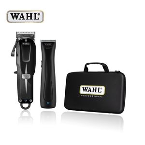 סט מכונת תספורת וטרימר אלחוטיים מקצועיים WAHL דגם Beret Stealth + Cordless Super Taper 08592-017H