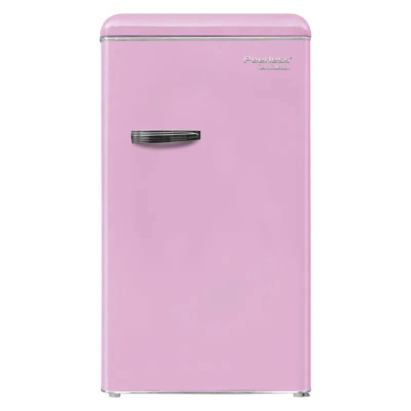 מקרר 90 ליטר רטרו פירלס ורוד BC90VX Peerless