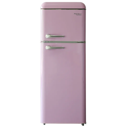 מקרר מקפיא עליון רטרו 210 פירלס BCD-210VX PNK ורוד Peerless