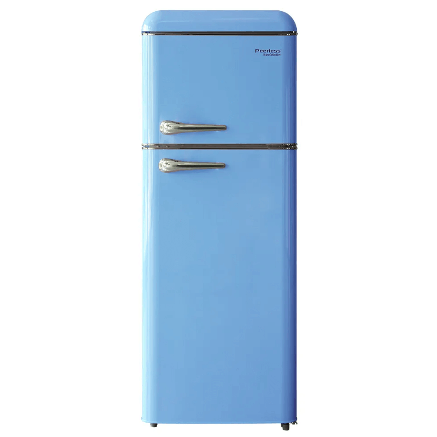מקרר מקפיא עליון רטרו 210 פירלס BCD-210VX BLU תכלת Peerless