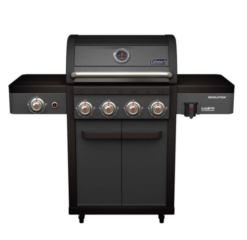  גריל גז קולמן רבולושן Coleman Revolution שחור מגורגר 4 מבערים + כירת גז |יבואן רשמי 