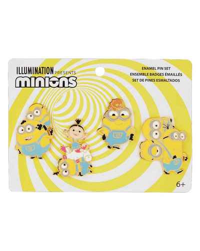 סיכות לאונג' פליי - סיט סיכות של המיניונים - Minions Despicable me variety 4 pack pin set