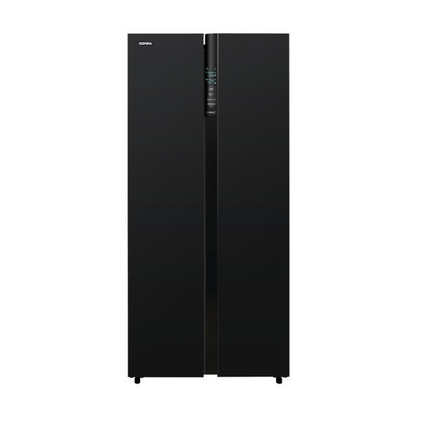 מקרר 584 ליטר SBS זכוכית שחורה KONKA דגם KRF-600WG