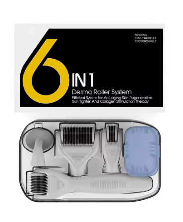 מכשיר מעודד חידוש תאי עור עט דרמה מחטים 6 ב-1  Derma Roller Pen 