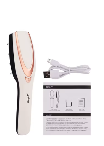 מברשת עיסוי חשמלית לקרקפת עם אור LED – 3 ב-1 מבית CkeyiN