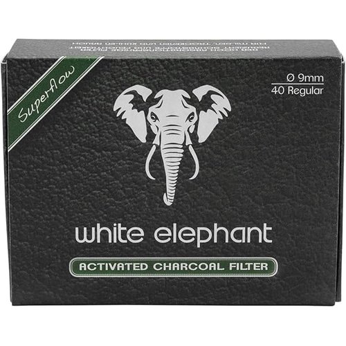 פילטר פחם למקטרת 9 מ"מ - White Elephant Activated Charcoal