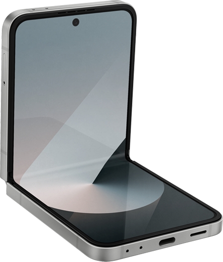 טלפון סלולרי Samsung Galaxy Z Flip6 12GB+256GB - צבע Silver Shadow