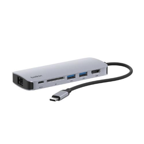 מתאם Belkin USB-C 6-in-1 AVC008bt-SGY