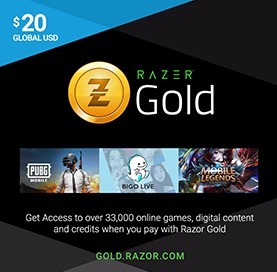 קוד Razer Gold 20 דולר – גלובלי (קוד דיגיטלי)