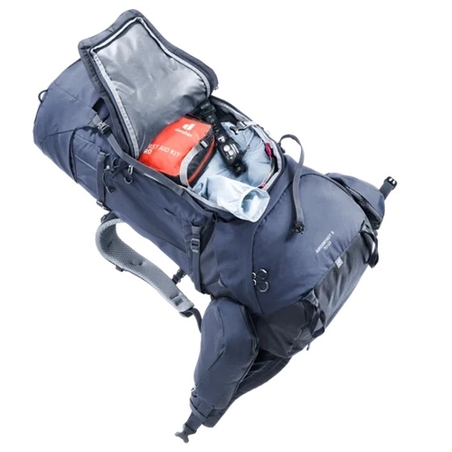 תרמיל מסע לדרום אמריקה דוייטר - Deuter Aircontact X 70+15 כחול