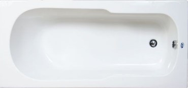 אמבטיה אקרילית 140/70 MTI-81 מעוגלת לבן מבריק