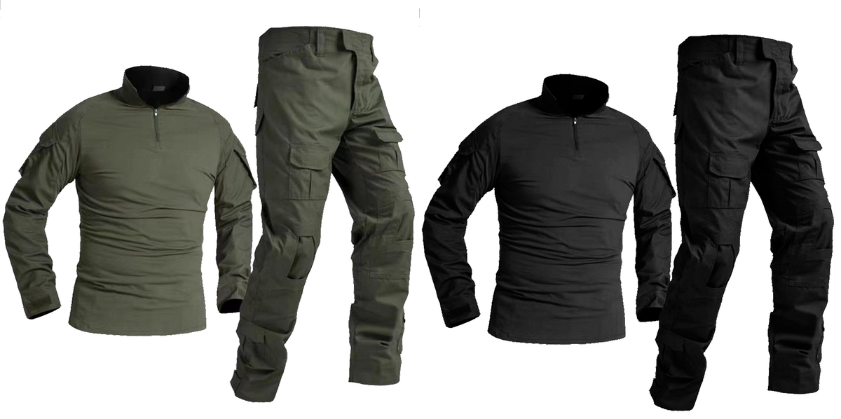 מדים טקטים זית שחור WORK FASHION