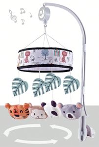 מובייל מכני למיטה לתינוק - קסם של צלילים וחיות מתוקות!