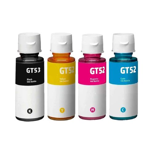 סט מכלי דיו תואמים HP GT51BK/GT52/GT52C/GT52Y/GT52M 