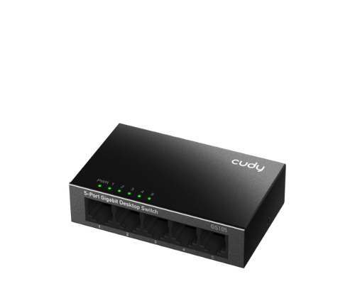 מתג לא מנוהל Cudy GS105 5-Port Gigabit 10/100/1000Mbps Unmanaged Switch
