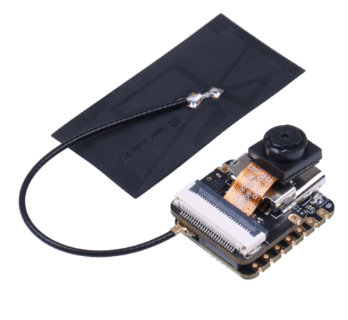 מודול Seeed Studio XIAO ESP32S3-Sense עם מצלמה ומיקרופון ואנטנה