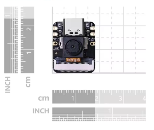 מודול Seeed Studio XIAO ESP32S3-Sense עם מצלמה ומיקרופון ואנטנה