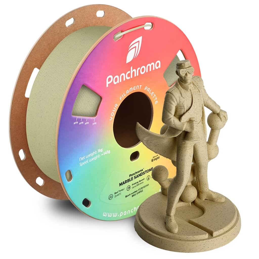 פילמנט שיש אבן חול 1 ק"ג 1.75 מ"מ - Panchroma Marble PLA Sandstone (PolyTerra™ Marble)