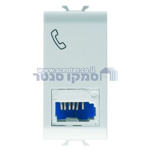 שקע טלפון 1 מודול Gewiss Chorus