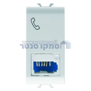 שקע טלפון 1 מודול Gewiss Chorus
