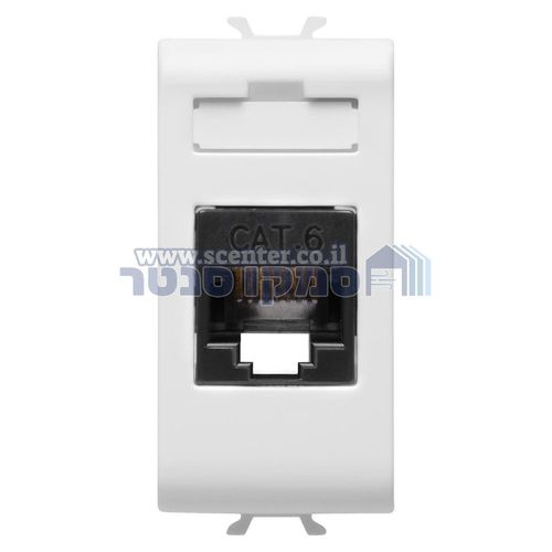שקע את'רנט ללא כלים 1 מודול Gewiss Chorus RJ45