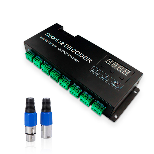 מפענח  DMX512 RGB  24ch decoder  