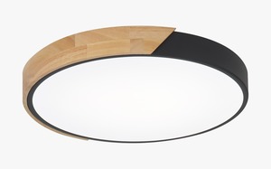 ג"ת 80W LED (צורת-23) שחור+עץ DELTA CCT-DIP 50CM