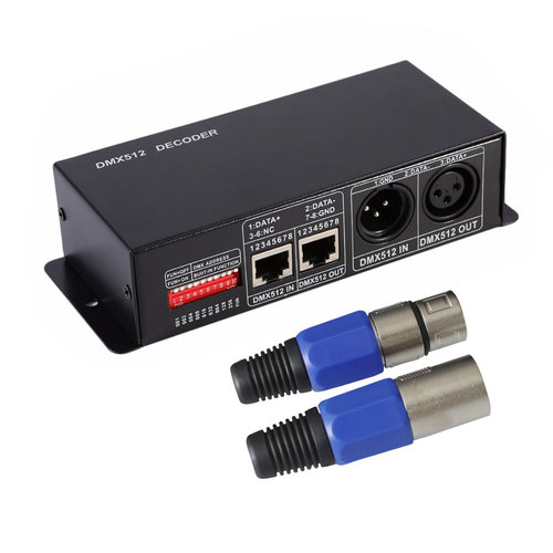 מפענח DMX512 RGBW  4ch decoder
