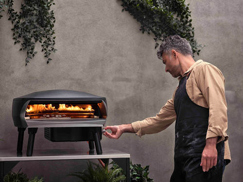  טאבון גז אבן מסתובבת וויט 16 שחור Witt Etna Rotante 