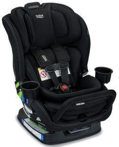 כיסא בטיחות צר פופלר אס קליק טייט Poplar S ClickTight עם מוט אנטיריבאונד, כרית ראש ובד ללא כימיכלים - שחור Onyx