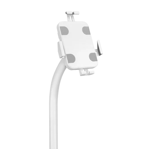 מעמד טאבלט רצפתי LUMI PAD33-01 פתרון מקצועי לתצוגה בטוחה - לבן
