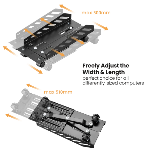 מתקן נייד עם גלגלים למחשב נייח CPB-24 מבית LUMI