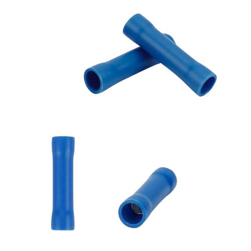 שרוול לחיצה צינורית 2.5 כחול להארכת חוטים - שקית 100 יח'