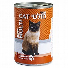 מולטי קט עוף וטונה פטה 400 גר