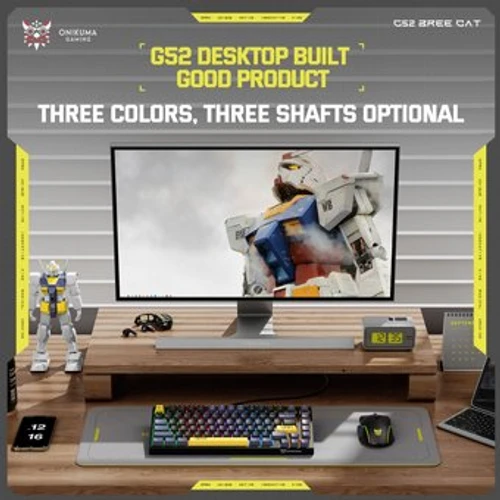 מקלדת גיימינג מכאנית מוארת Onikuma G52