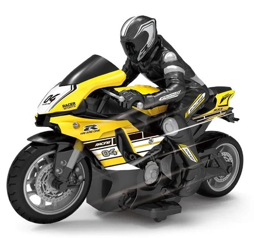 אופנוע ספורט על שלט MOTO Racer Sportgo עם דמות רוכב (מגוון צבעים)