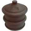 כלי לגידול נבטים 13 סמ 2 קומות. חימר שחור