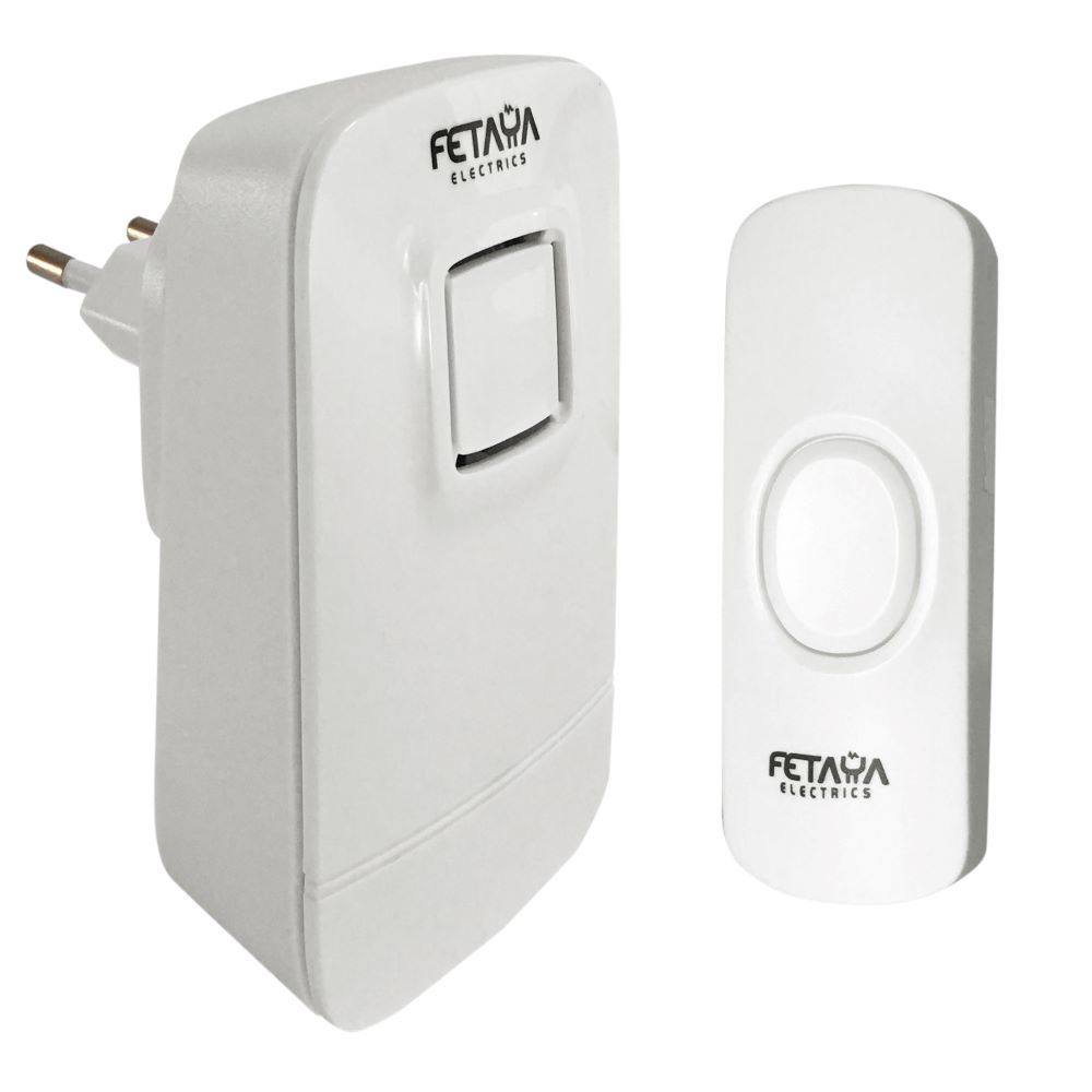 פעמון אלחוטי לשקע חשמלי דגם 3021 פעמון דלת תקע שקע אלחוטי FETAYA X2-531P פתיה