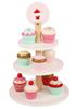 מגש 3 קומות עם 9 קאפקייקס למשחקי דמיון