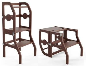 מגדל למידה 2 ב 1 הופך לפינת ישיבה - חום