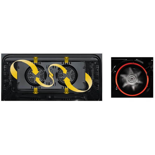 תנור משולב רחב לקאזה דגם LC9060RB שחור כפרי