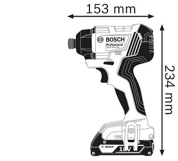 מברגת רטיטה (אימפקט) GDR180-LI כולל 2 סוללות 3AH מבית BOSCH