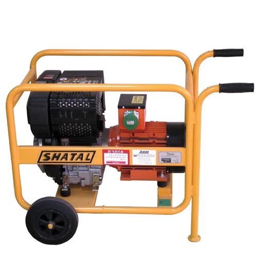שנאי ויברציה מקצועי SHATAL דגם I40755.G עם מנוע HATZ 1B20 להפעלת 2 צינורות ויברציה בקוטר 50 מ