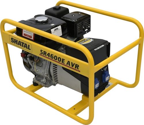 גנרטור בנזין SHATAL SR4600AVR עם מנוע HONDA GX270 בהספק 4600W, מייצב מתח AVR, מיכל דלק 5.3 ליטר, מידות 70X48X47 ס