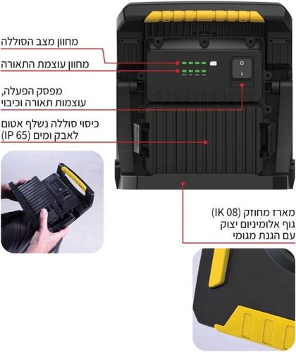 זרקור תאורה נטען Kasco 60W LED