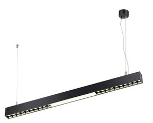 ג"ת לינארי חלבי+עדשות 40W צמוד תקרה/תליה CCT שחור LS-E002-40W-DIP