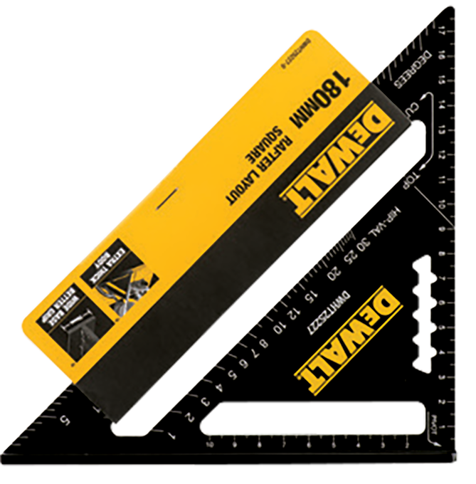 משולש מדידה לנגרות 30 ס"מ DEWALT DWHT 25228-0