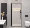 מקלחון חזית סבח D דלת 60-90 שחור קוביות