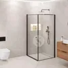 מקלחון פינתי סבח GH קבוע + דלת 35-90 לפי מידה שחור