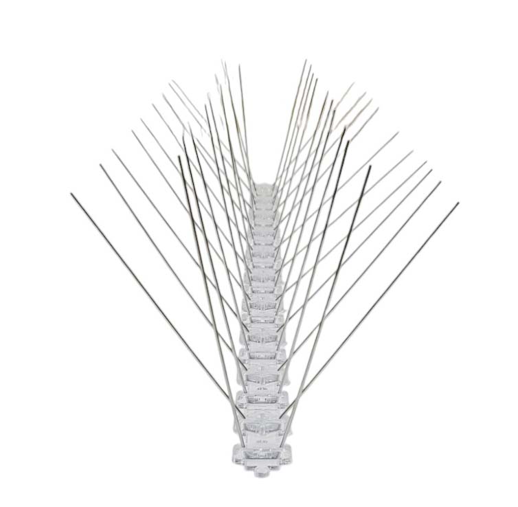 דוקרן להרחקת יונים בצורת W-4 - בסיס פוליקרבונט קוצים מנירוסטה - יחידה